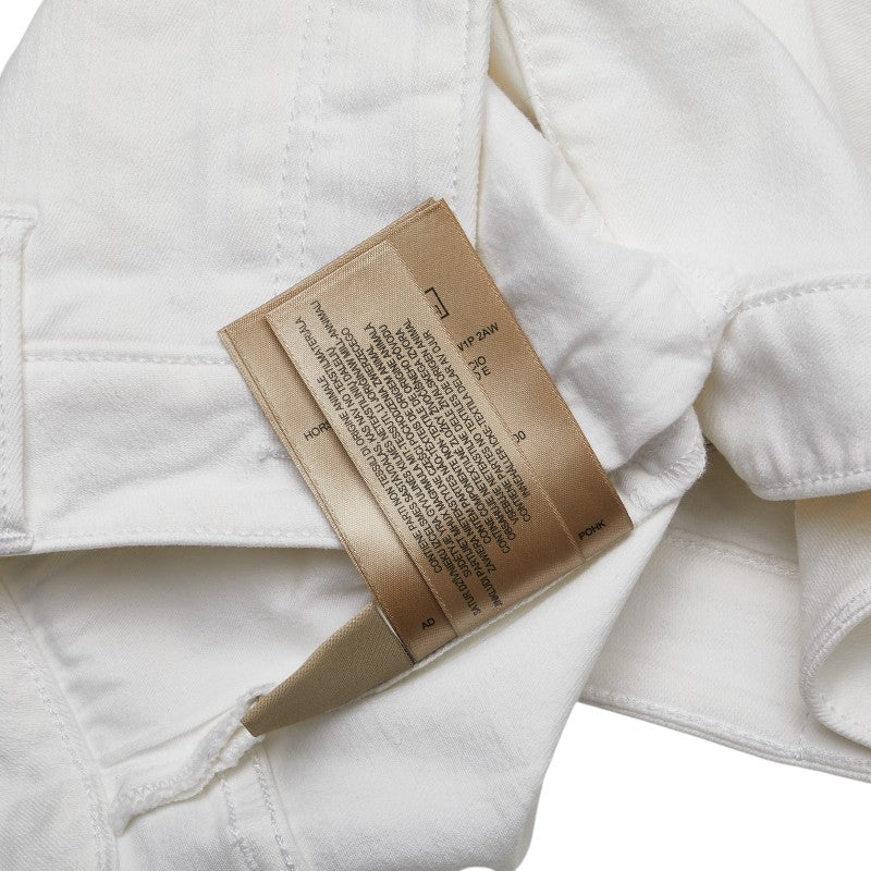 バーバリー ショートパンツ ローライズ サイズ：W26 ホワイト コットン レディース BURBERRY 【中古】