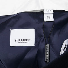 バーバリー サイドライン パンツ スラックス サイズ：38 ネイビー ブラック ウール モヘヤ レディース BURBERRY 【中古】