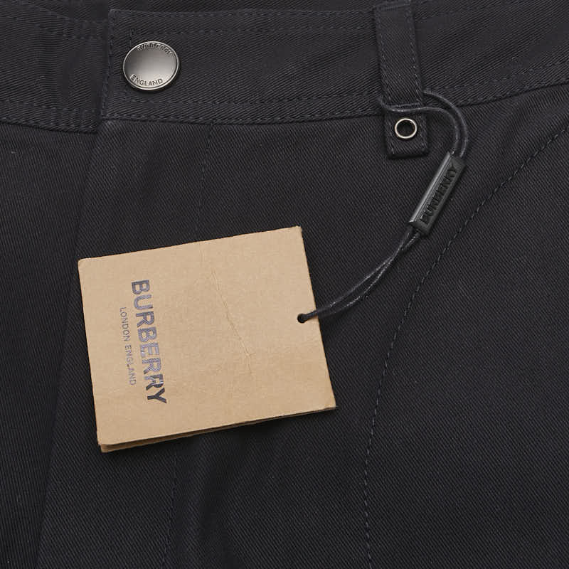 バーバリー パンツ サイズ：54 ブラック コットン ポリアミド メンズ BURBERRY 【中古】