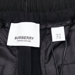 バーバリー TBロゴ パンツ サイズ：38 ブラック ビスコース レディース BURBERRY 【中古】