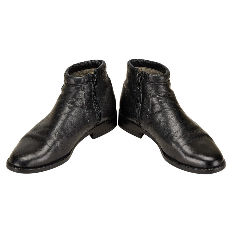 サンローラン YSL ブーツ ショートブーツ サイズ：24 ブラック レザー レディース SAINT LAURENT 【中古】