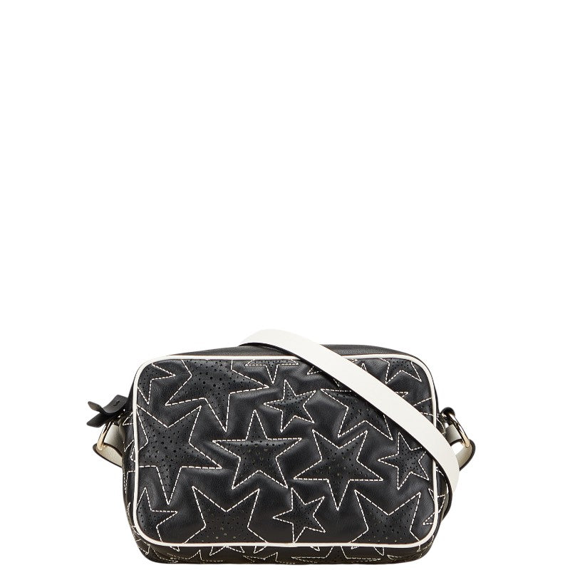 ヴァレンティノ RED VALENTINO レッド ヴァレンティノ 星 スター ショルダーバッグ ブラック ホワイト レザー レディース VALENTINO 【中古】