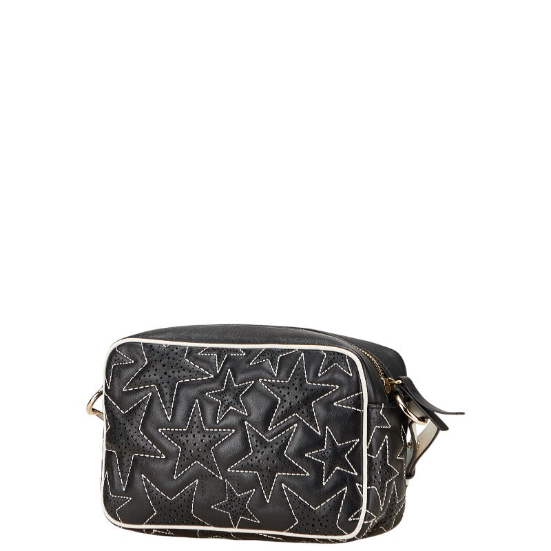 ヴァレンティノ RED VALENTINO レッド ヴァレンティノ 星 スター ショルダーバッグ ブラック ホワイト レザー レディース VALENTINO 【中古】
