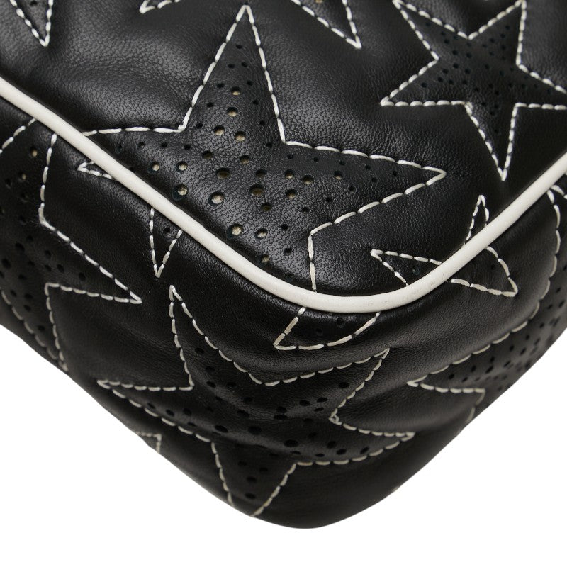 ヴァレンティノ RED VALENTINO レッド ヴァレンティノ 星 スター ショルダーバッグ ブラック ホワイト レザー レディース VALENTINO 【中古】