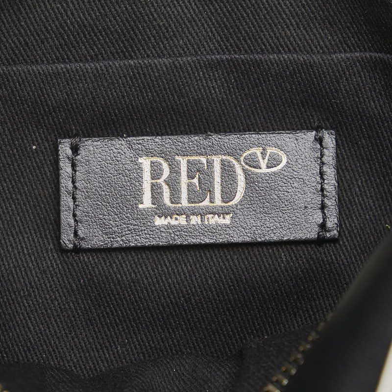 ヴァレンティノ RED VALENTINO レッド ヴァレンティノ 星 スター ショルダーバッグ ブラック ホワイト レザー レディース VALENTINO 【中古】
