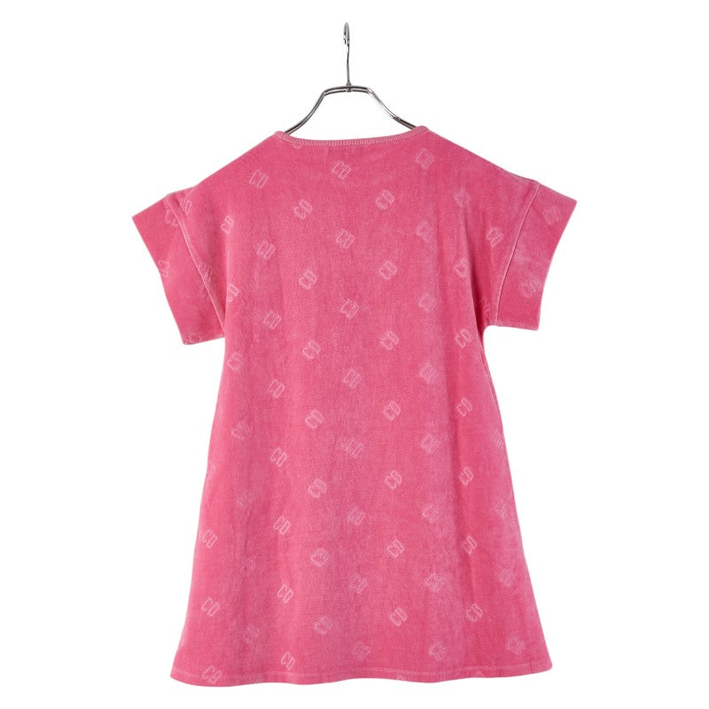 ディオール CDロゴ キッズ ワンピース サイズ:10 ピンク コットン レディース Dior 【中古】