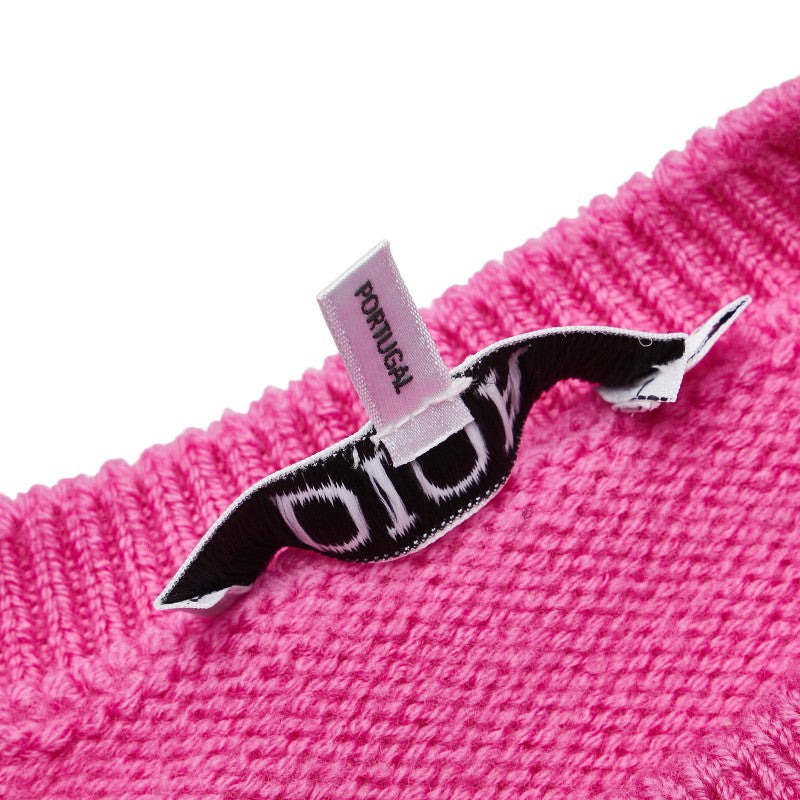 ディオール ロゴ セーター ニット サイズ：8 ピンク ウール レディース Dior 【中古】