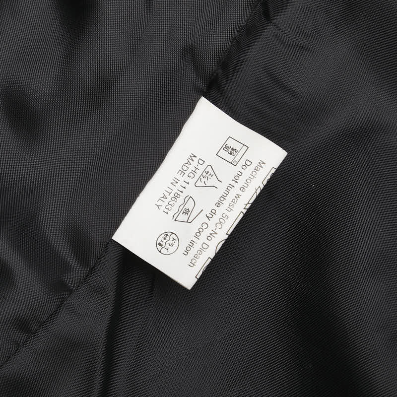 フェンディ ズッカ ジャケット ノースリーブ パンツ セットアップ サイズ：M ブラック コットン レザー レディース FENDI 【中古】
