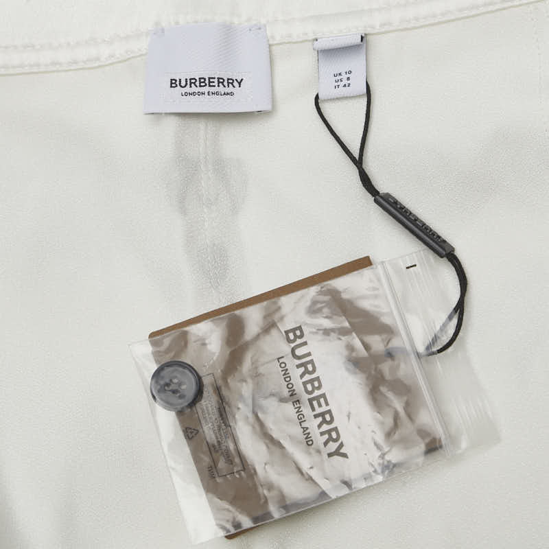 バーバリー 総柄 スカート フレアスカート サイズ：42 ホワイト マルチカラー ビスコース レディース BURBERRY 【中古】