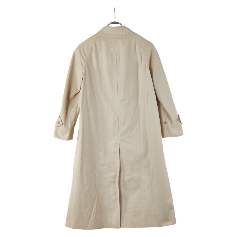 バーバリー ノバチェック ステンカラーコート ベージュ ポリエステル コットン レディース BURBERRY 【中古】