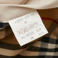 バーバリー ノバチェック ステンカラーコート ベージュ ポリエステル コットン レディース BURBERRY 【中古】
