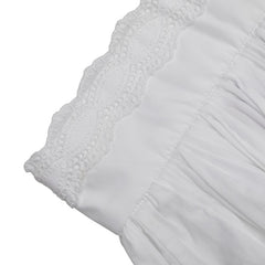 ドルチェアンドガッバーナ レース ビジュー スカート フレアスカート サイズ：40 ホワイト コットン ポリエステル レディース DOLCE&GABBANA 【中古】