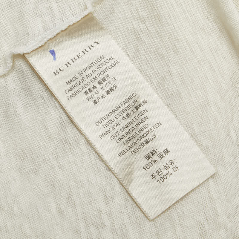 バーバリー ニット サマーニット サイズ：M ベージュ マルチカラー リネン メンズ BURBERRY 【中古】