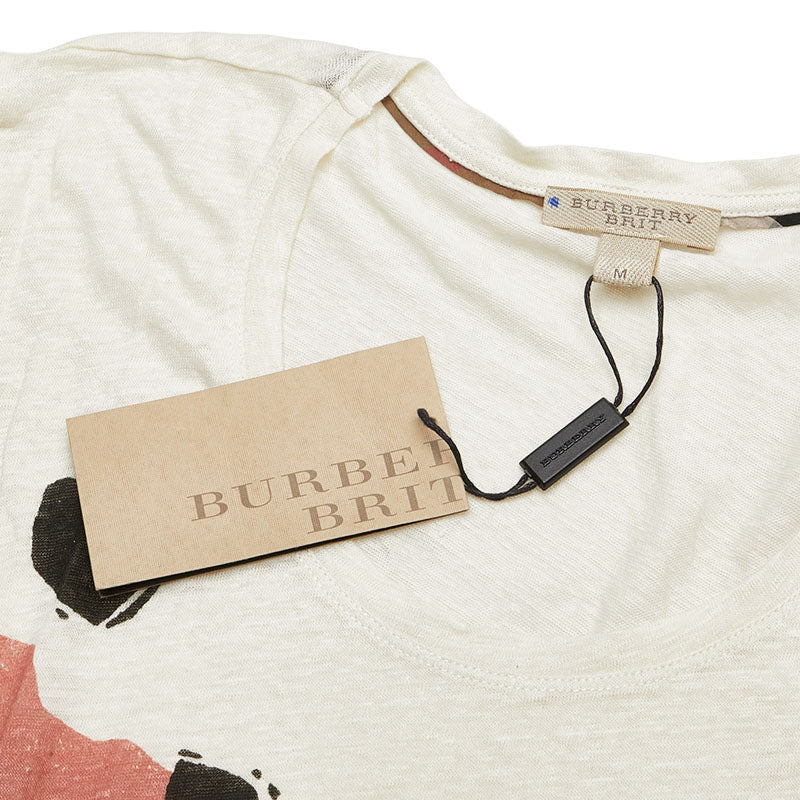 バーバリー ニット サマーニット サイズ：M ベージュ マルチカラー リネン メンズ BURBERRY 【中古】