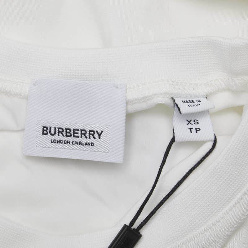 バーバリー フレアスリーブ トップス カットソー サイズ：XS ホワイト ポリウレタン ビスコース レディース BURBERRY 【中古】
