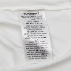 バーバリー フレアスリーブ トップス カットソー サイズ：XS ホワイト ポリウレタン ビスコース レディース BURBERRY 【中古】