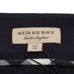 バーバリー スカート サイズ：42 ネイビー レッド ビスコース レディース BURBERRY 【中古】