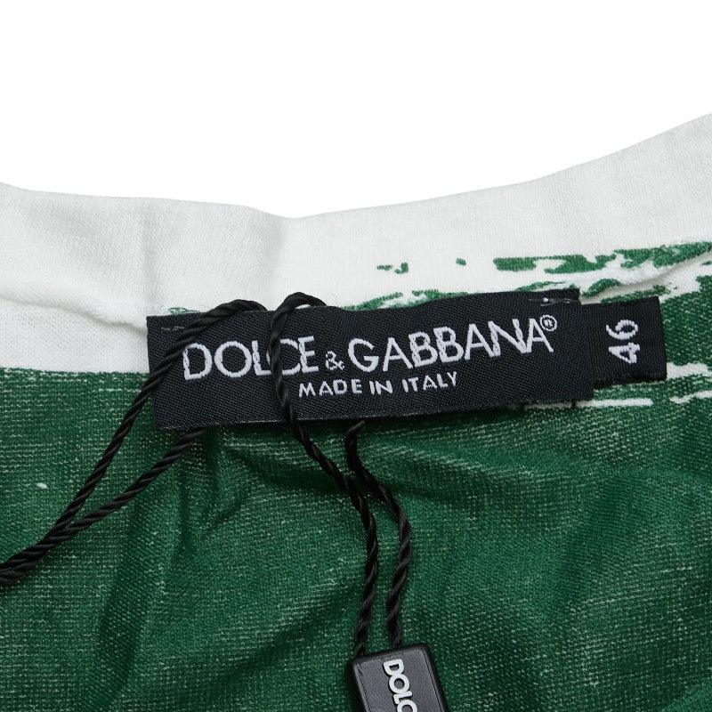 ドルチェアンドガッバーナ GIMNASIO Tシャツ サイズ:46 グリーン マルチカラー コットン メンズ DOLCE&GABBANA 【中古】