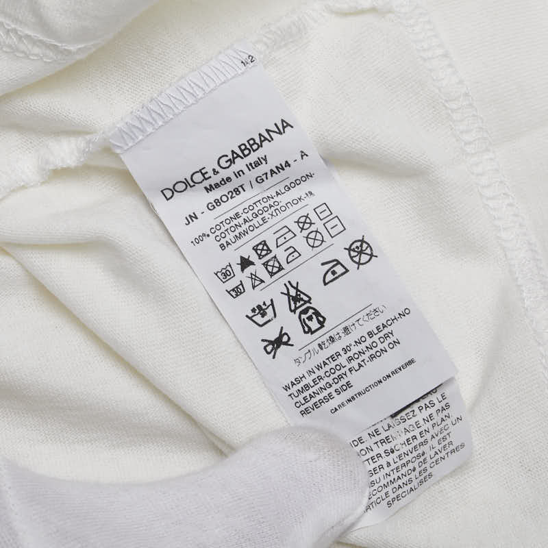 ドルチェアンドガッバーナ タンクトップ サイズ:46 ホワイト コットン メンズ DOLCE&GABBANA 【中古】