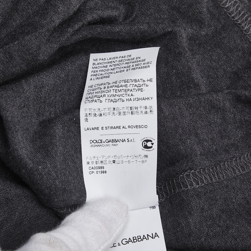 ドルチェアンドガッバーナ 聖母マリア Tシャツ サイズ:46 グレー コットン メンズ DOLCE&GABBANA 【中古】