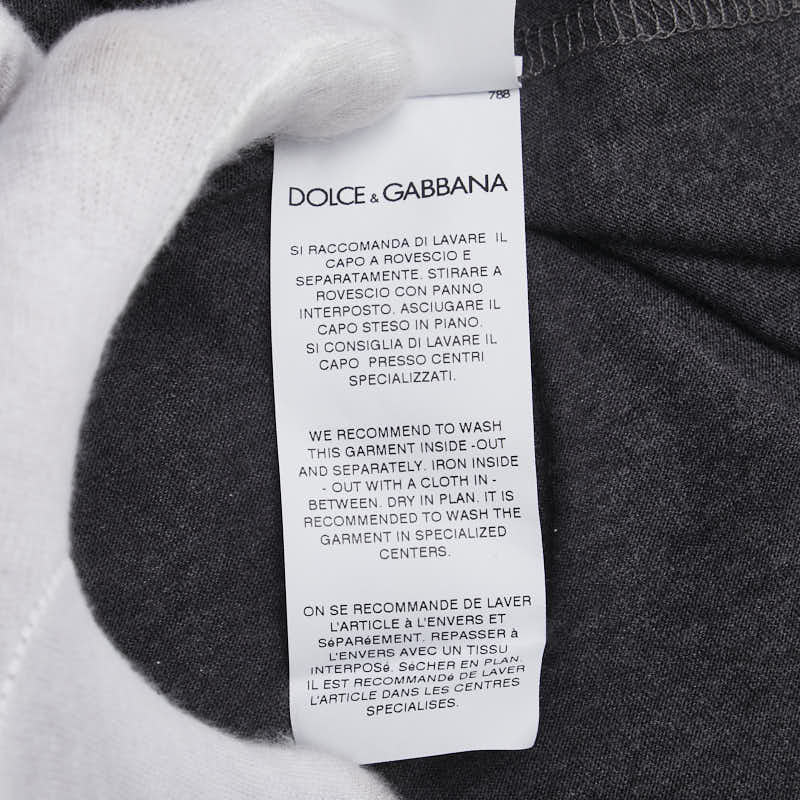 ドルチェアンドガッバーナ 聖母マリア Tシャツ サイズ:46 グレー コットン メンズ DOLCE&GABBANA 【中古】