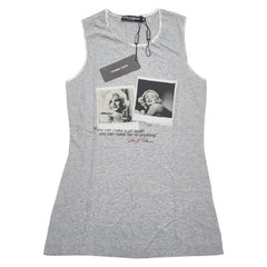 ドルチェアンドガッバーナ マリリンモンロー タンクトップ サイズ：38 グレー マルチカラー コットン レディース DOLCE&GABBANA 【中古】