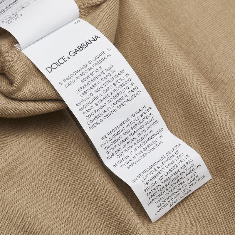ドルチェアンドガッバーナ スティーブ マックイーン Tシャツ サイズ:46 ブラウン コットン メンズ DOLCE&GABBANA 【中古】
