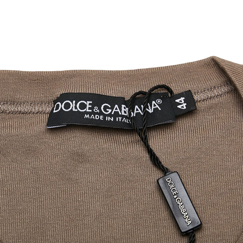 ドルチェアンドガッバーナ スティーブ マックイーン Tシャツ サイズ:44 ブラウン コットン メンズ DOLCE&GABBANA 【中古】