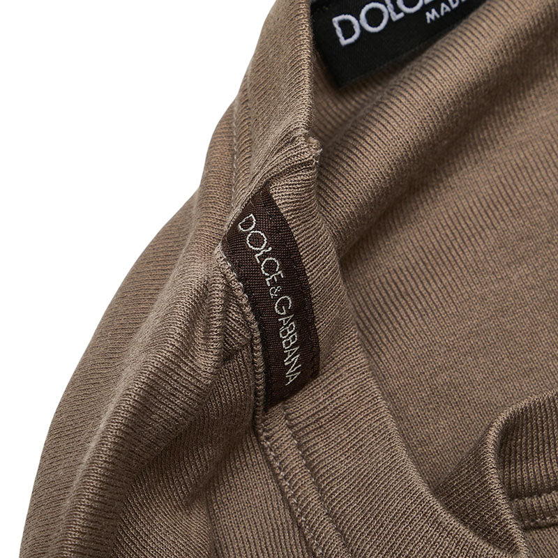 ドルチェアンドガッバーナ スティーブ マックイーン Tシャツ サイズ:44 ブラウン コットン メンズ DOLCE&GABBANA 【中古】