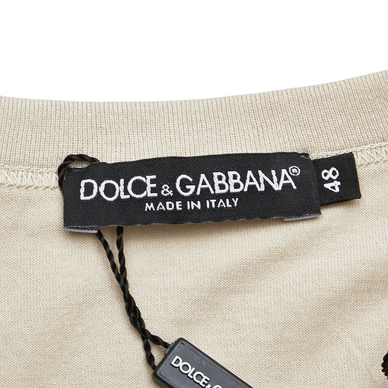 ドルチェアンドガッバーナ スティーブ マックイーン Tシャツ サイズ:48 ベージュ マルチカラー コットン メンズ DOLCE&GABBANA 【中古】