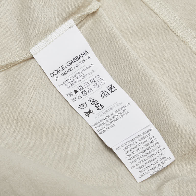 ドルチェアンドガッバーナ スティーブ マックイーン Tシャツ サイズ:48 ベージュ マルチカラー コットン メンズ DOLCE&GABBANA 【中古】
