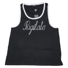 ドルチェアンドガッバーナ タンクトップ サイズ：52 ブラック グレー コットン レディース DOLCE&GABBANA 【中古】