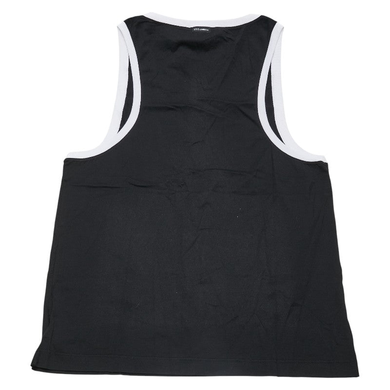 ドルチェアンドガッバーナ タンクトップ サイズ：52 ブラック グレー コットン レディース DOLCE&GABBANA 【中古】