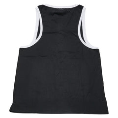 ドルチェアンドガッバーナ タンクトップ サイズ：52 ブラック グレー コットン レディース DOLCE&GABBANA 【中古】