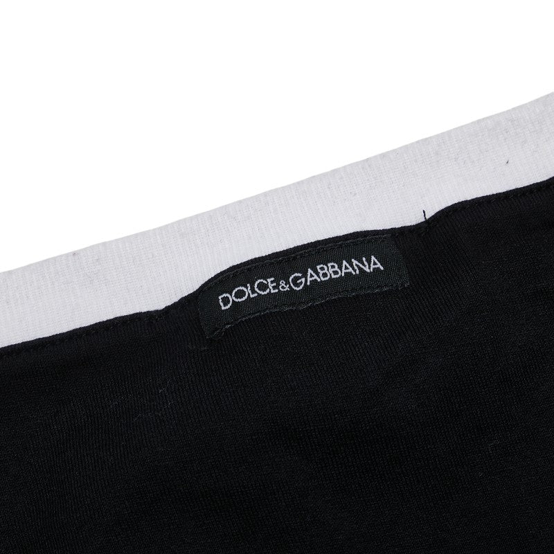 ドルチェアンドガッバーナ タンクトップ サイズ：52 ブラック グレー コットン レディース DOLCE&GABBANA 【中古】