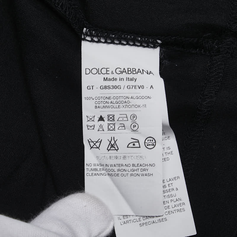 ドルチェアンドガッバーナ タンクトップ サイズ：52 ブラック グレー コットン レディース DOLCE&GABBANA 【中古】