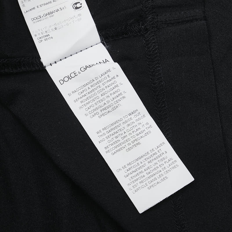 ドルチェアンドガッバーナ タンクトップ サイズ：52 ブラック グレー コットン レディース DOLCE&GABBANA 【中古】