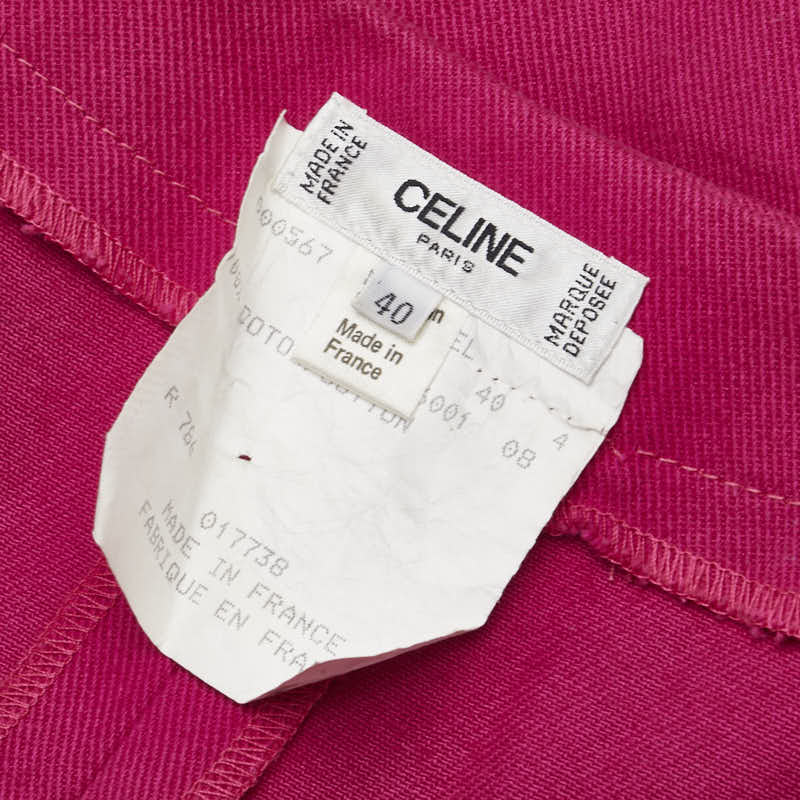 セリーヌ ワンピース サイズ：40 ピンク コットン レディース CELINE 【中古】