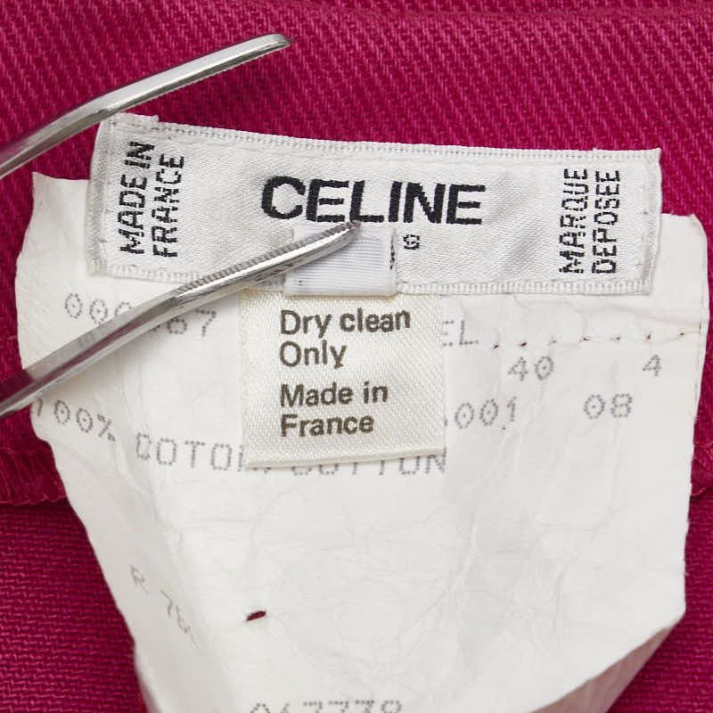 セリーヌ ワンピース サイズ：40 ピンク コットン レディース CELINE 【中古】