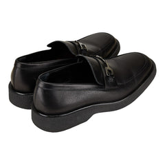 グッチ ジャッキー ホースビット ローファー サイズ:9D ブラック レザー メンズ GUCCI 【中古】