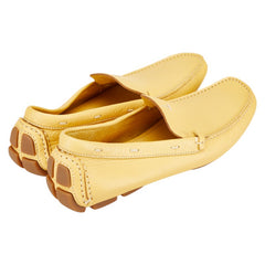 プラダ ドライビングシューズ サイズ：35 イエロー レザー レディース PRADA 【中古】