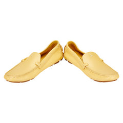 プラダ ドライビングシューズ サイズ：35 イエロー レザー レディース PRADA 【中古】