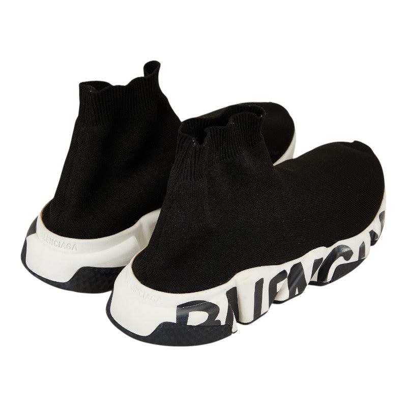 バレンシアガ スピードトレーナー スニーカー サイズ：27 ブラック ファブリック メンズ BALENCIAGA 【中古】