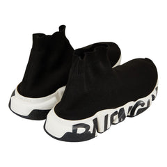 バレンシアガ スピードトレーナー スニーカー サイズ：27 ブラック ファブリック メンズ BALENCIAGA 【中古】