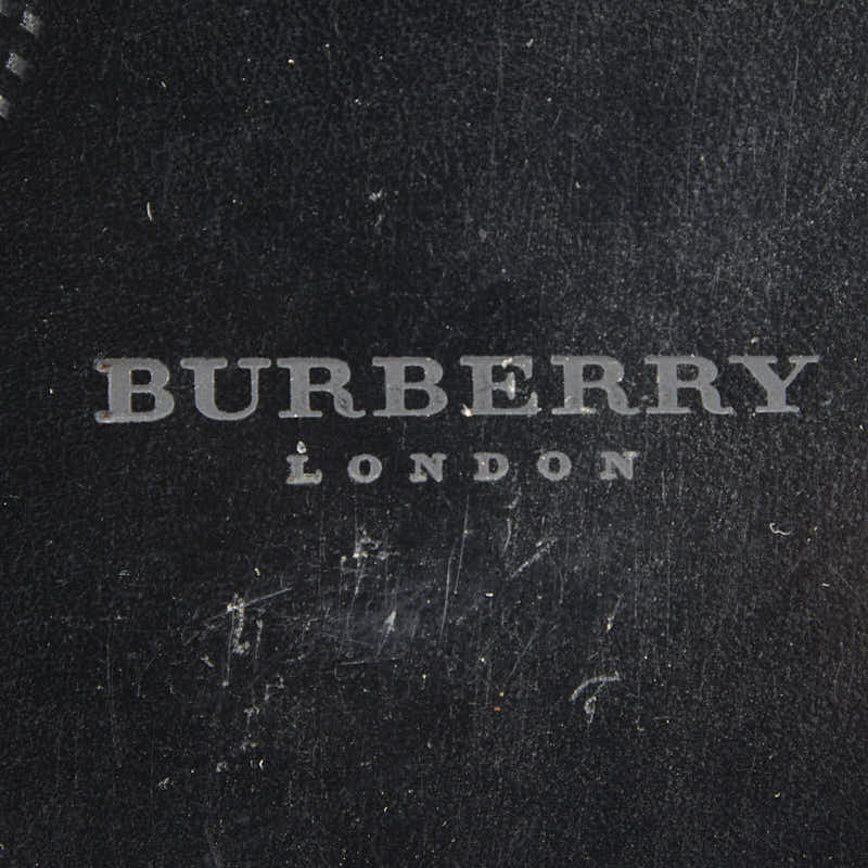 バーバリー Uチップ ドレスシューズ サイズ:25 1/2 ブラック レザー メンズ BURBERRY 【中古】