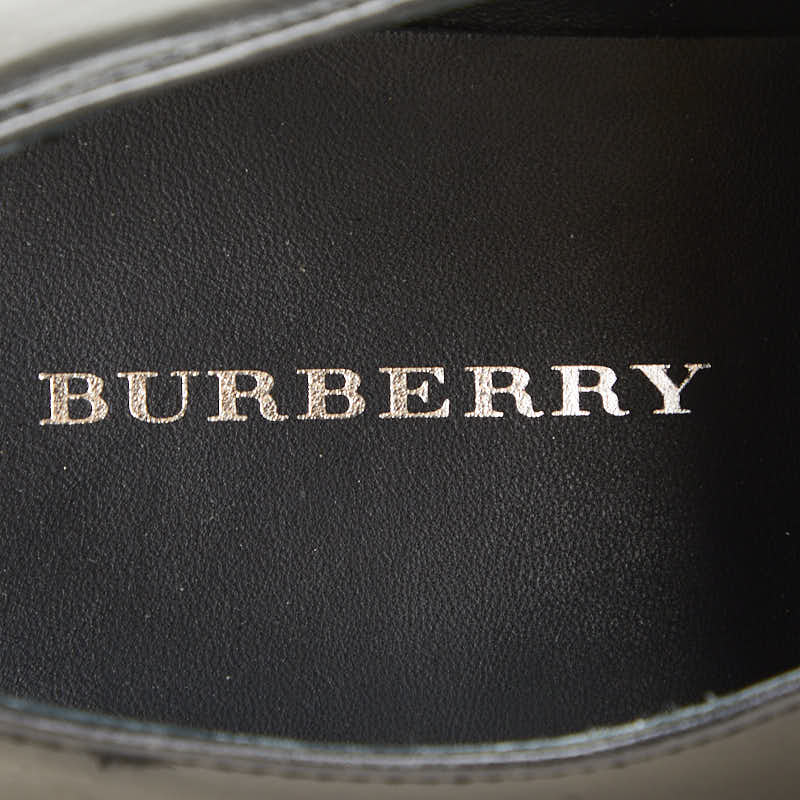 バーバリー Uチップ ドレスシューズ サイズ:25 1/2 ブラック レザー メンズ BURBERRY 【中古】