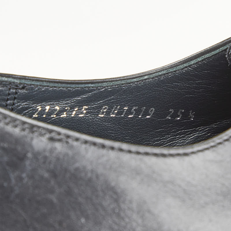 バーバリー Uチップ ドレスシューズ サイズ:25 1/2 ブラック レザー メンズ BURBERRY 【中古】