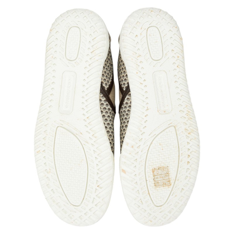 ドルチェアンドガッバーナ 総柄 シューズ スリッポン サイズ：7.5 ベージュブラウン キャンバス メンズ DOLCE&GABBANA 【中古】