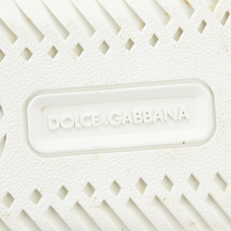ドルチェアンドガッバーナ 総柄 シューズ スリッポン サイズ：7.5 ベージュブラウン キャンバス メンズ DOLCE&GABBANA 【中古】