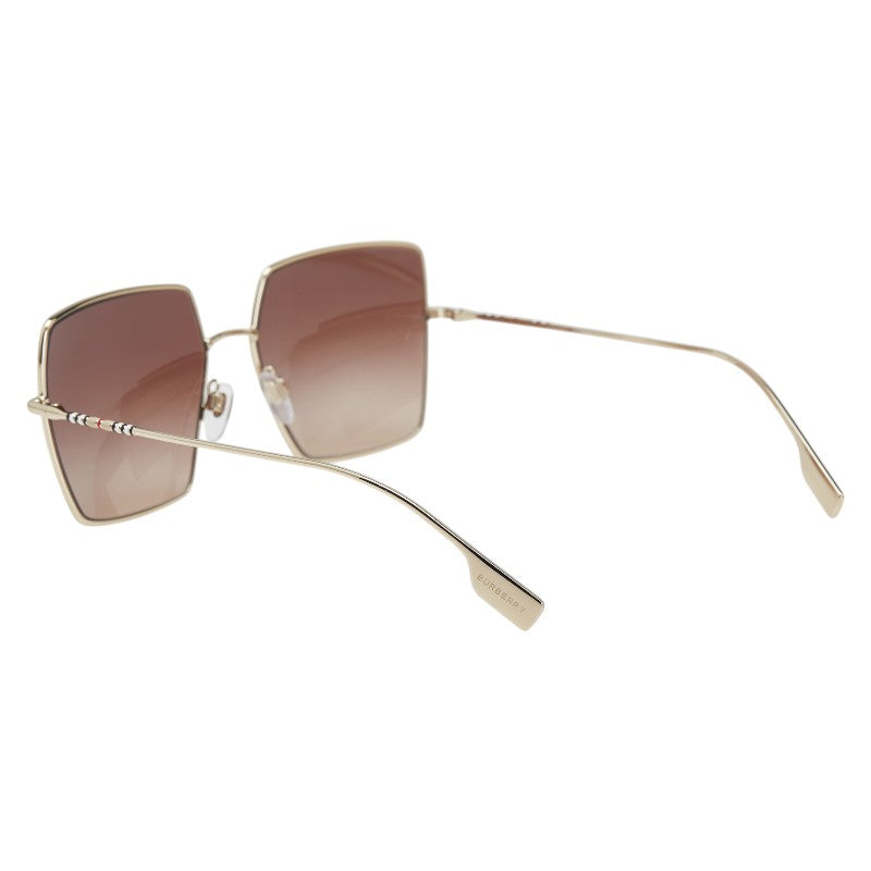 バーバリー スクエア サングラス B3133 ゴールド メッキ レディース BURBERRY 【中古】